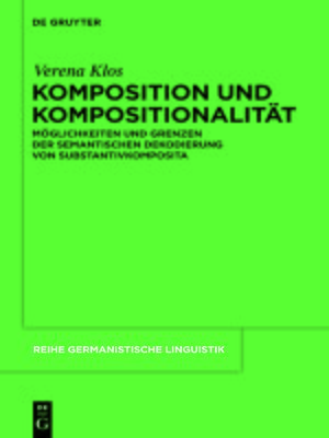 cover image of Komposition und Kompositionalität